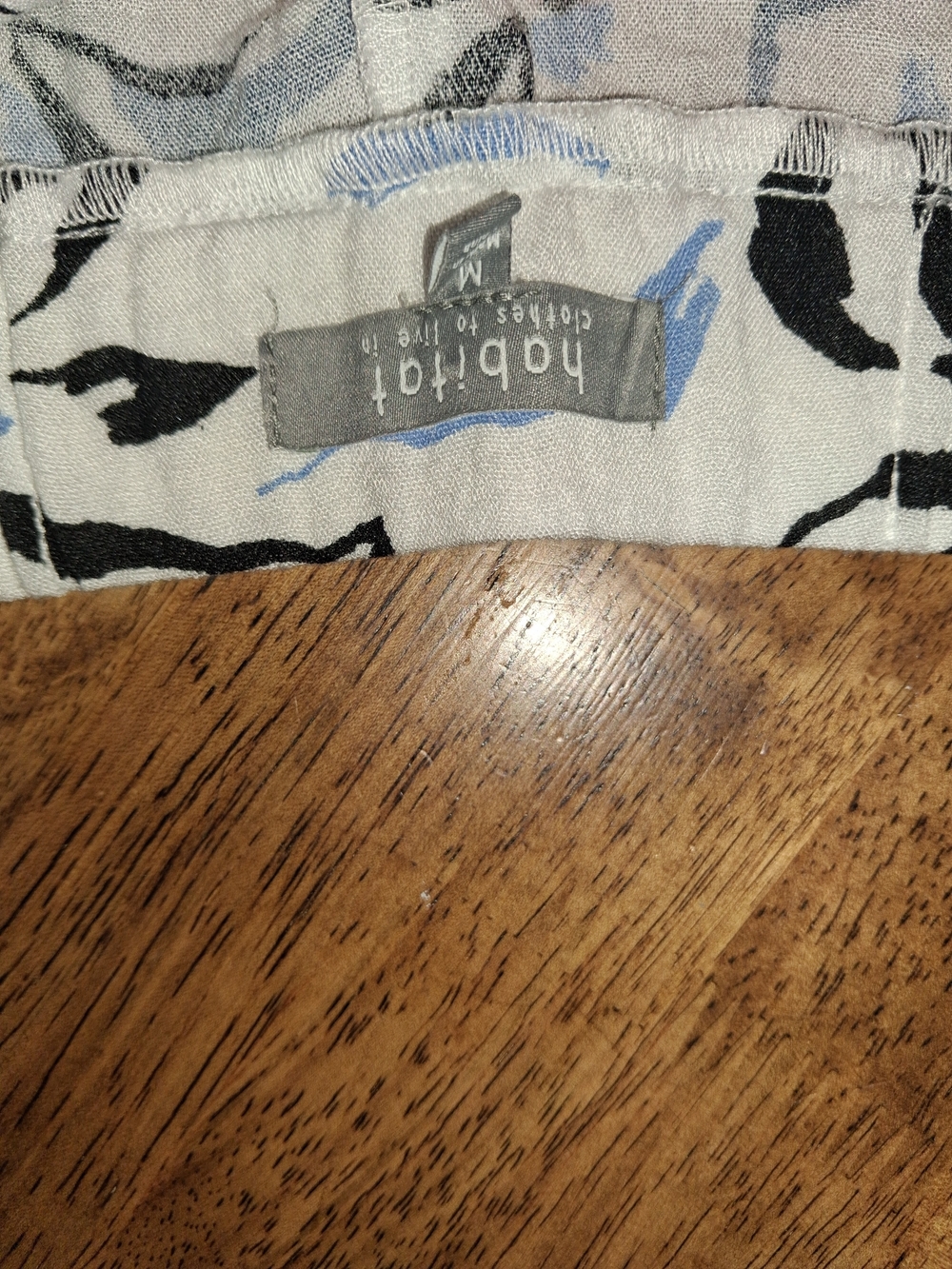 Habitat Clothes To Live In Capri Abstract Gauze Pants M - Picture 6 of 7
